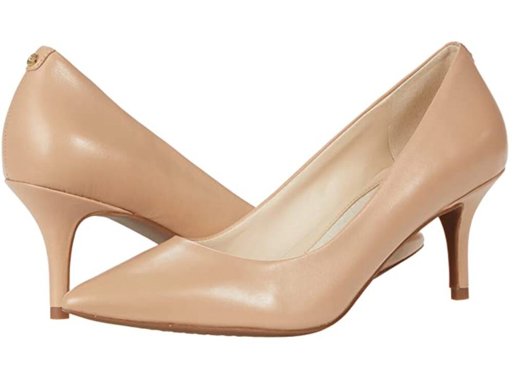 Cole Haan Womens Go-to Park Pump Size 7.5 EU 38 Tan Nude Leather 65 mm Heels NIB